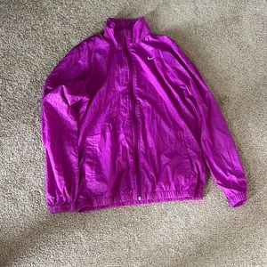 Purple Nike rain jacket, size junior Large